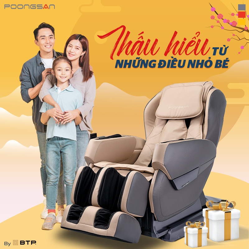 ghế massage Poongsan thấu hiểu từ những điều nhỏ nhất